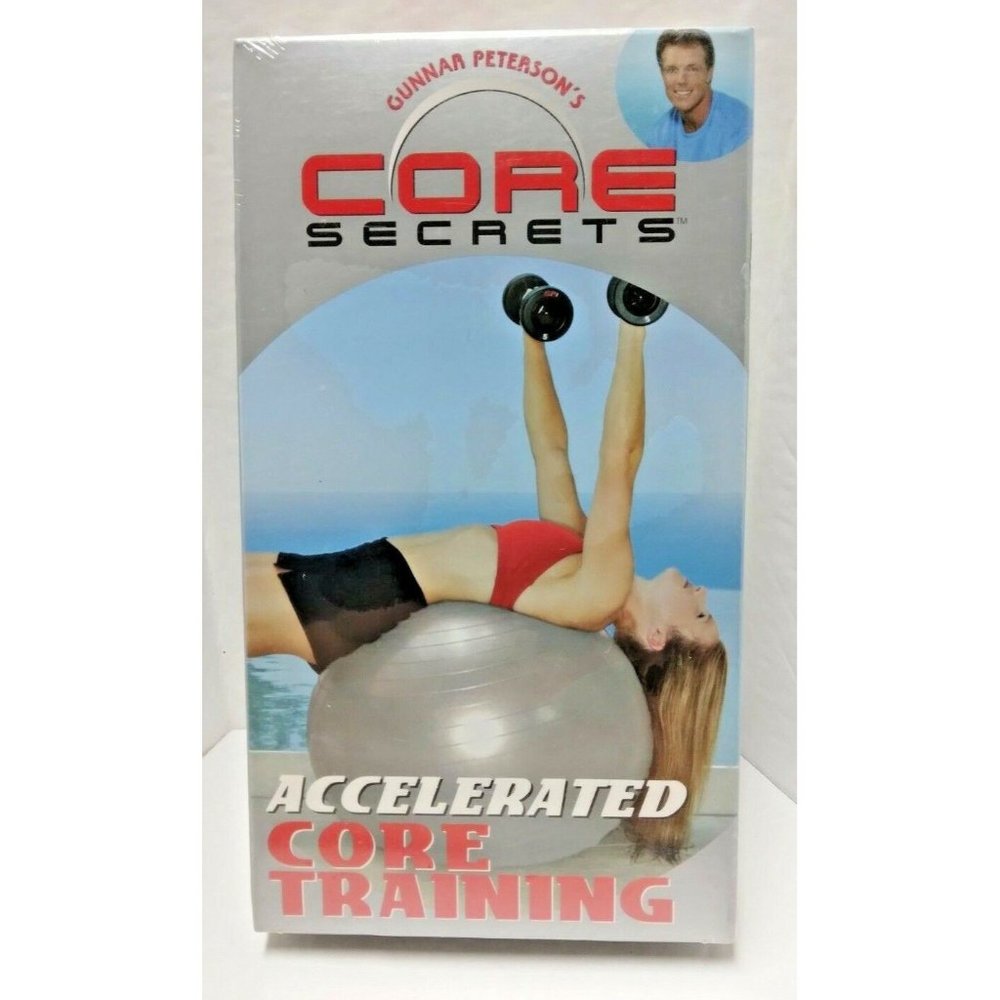 New Gunnar Peterson's Core Secrets 2003 VHS‎ Accelerated Core Training SEALED!